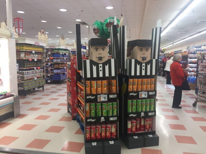 Super Bowl Grocery Display