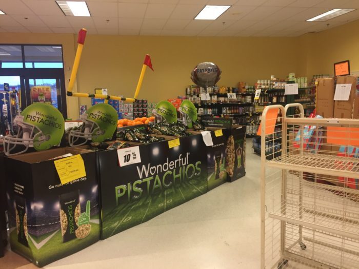 Super Bowl Grocery Display