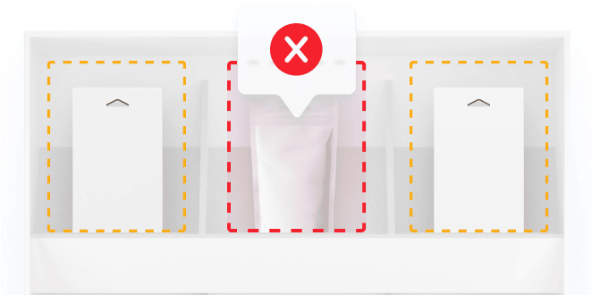 out of stock shelf illustration