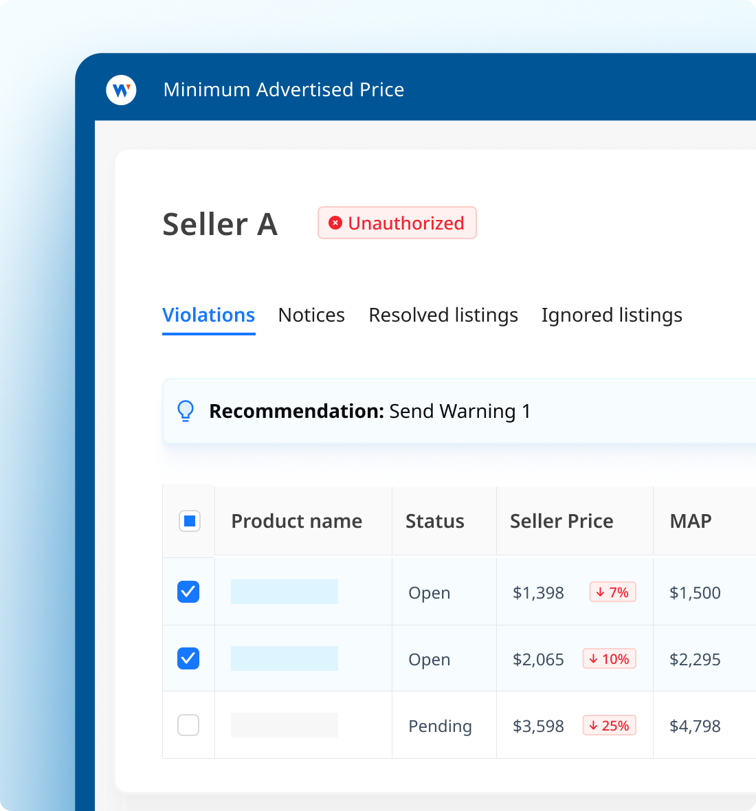 MAP - Seller oversight